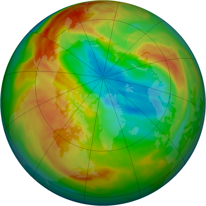 Arctic ozone map for 26 March 2011